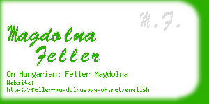 magdolna feller business card
